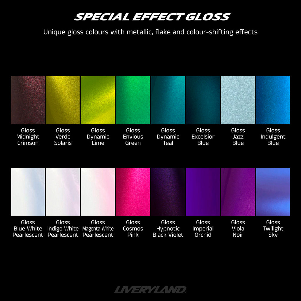 Livery Vinyl Colour Samples
