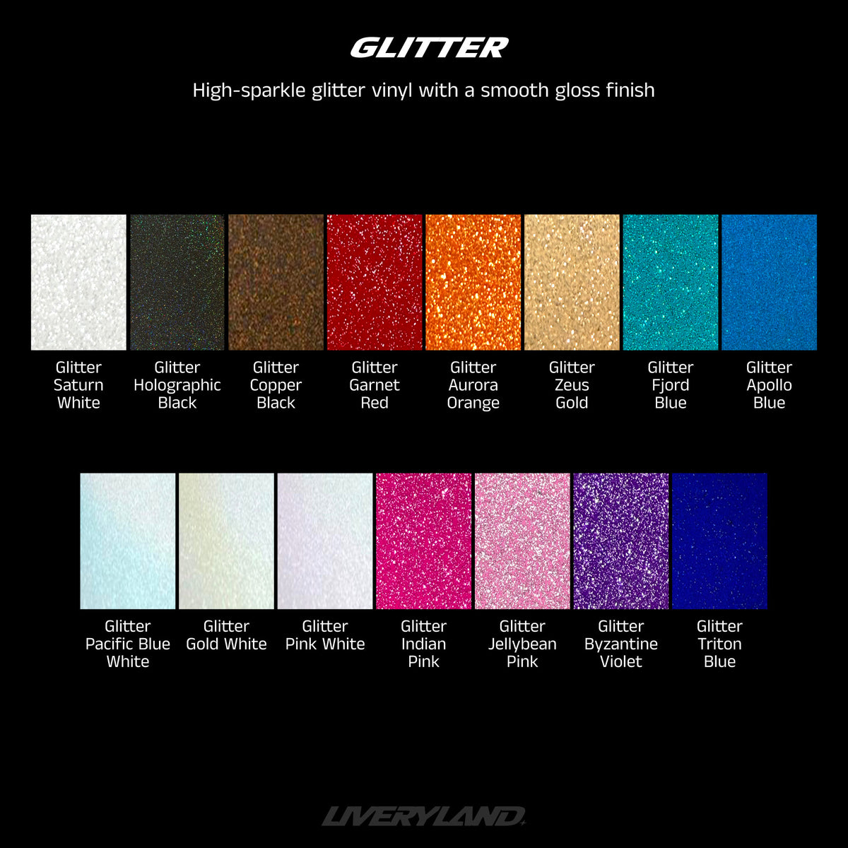 Livery Vinyl Colour Samples